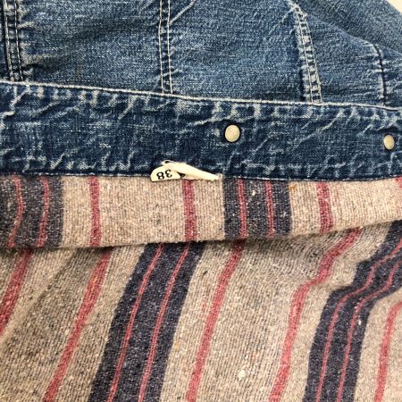  70s Pioneer ジャケット カバーオール 38 裏地ブランケット付 古着 インディゴ