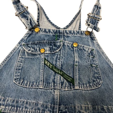  90s KEY オーバーオール 古着 インディゴ