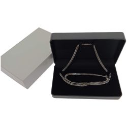 □□  純チタン&ゲルマニウム 喜平 ネックレス  70cm TGK-1-NA シルバー Aランク