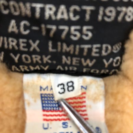  AVIREX アビレックス ジャケット B-3フライトジャケット 38(M) ブラウン