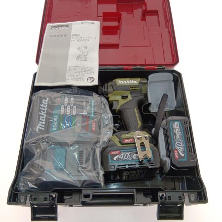  MAKITA マキタ 充電式インパクトドライバ　40V TD002GRDXO オリーブ