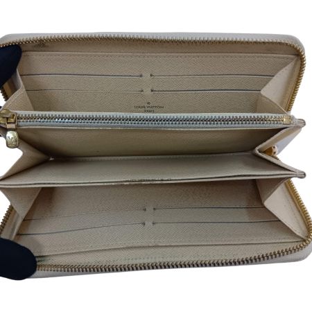  LOUIS VUITTON ルイヴィトン ダミエ ジッピーウォレット N60019 ホワイト