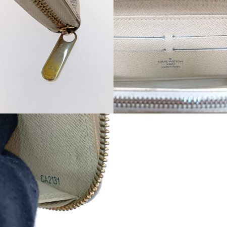  LOUIS VUITTON ルイヴィトン ダミエ ジッピーウォレット N60019 ホワイト