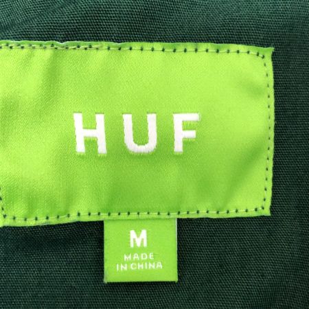  HUF シャツ 半袖シャツ SIZE M 古着 グリーン