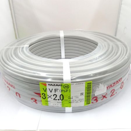 YAZAKI VVFケーブル 電材　3芯 2.0mm×100m