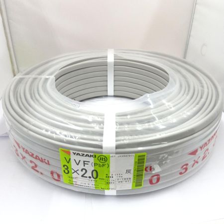  YAZAKI VVFケーブル 電材　3芯 2.0mm×100m