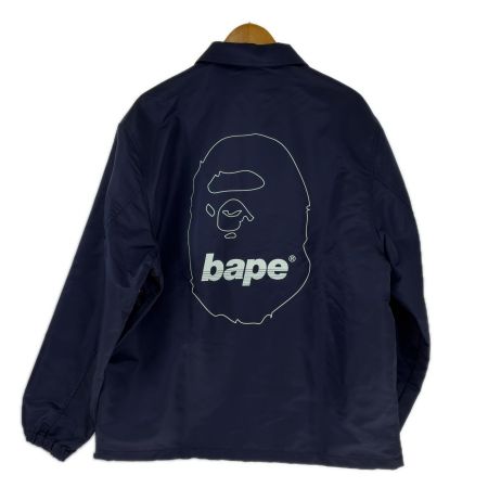  A BATHING APE アベイシングエイプ ジャケット コーチジャケット SIZE XL 001GDL201009H ネイビー