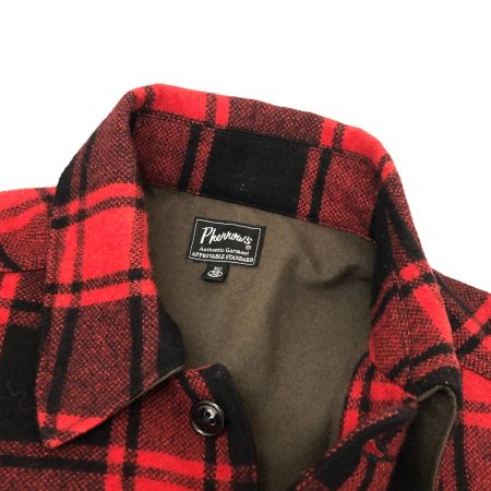  PHERROW'S フェローズ ジャケット CPOシャツジャケット (M) 古着 レッド