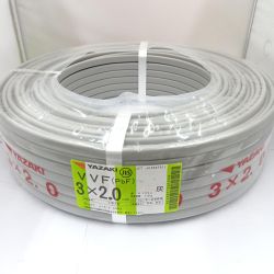 □□ YAZAKI VVFケーブル 電材　3芯 2.0mm×100m Sランク