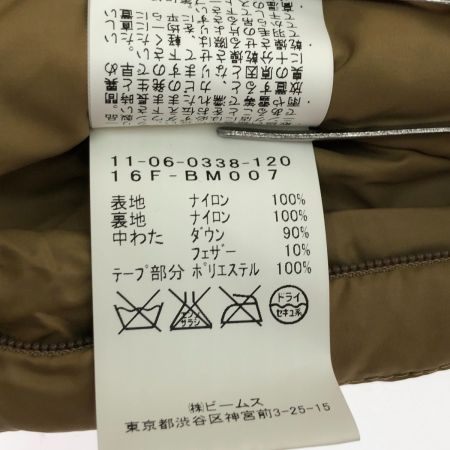  BEAMS ビームス ジャケット インナーダウンジャケット SIZE M  11-06-0338-120 ベージュ