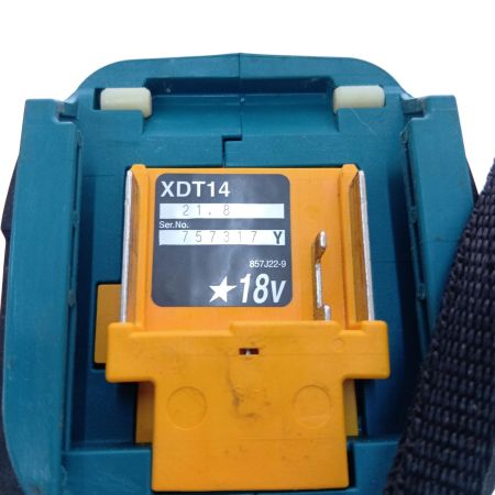  MAKITA マキタ 充電式インパクトドライバ18Ｖ XDT14 本体のみ