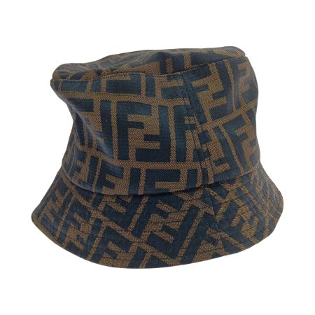  FENDI フェンディ バケットハット　帽子 ブラウン