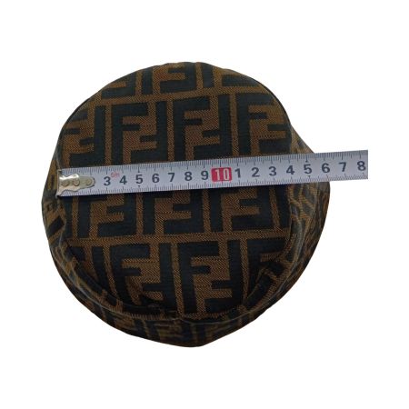  FENDI フェンディ バケットハット　帽子 ブラウン