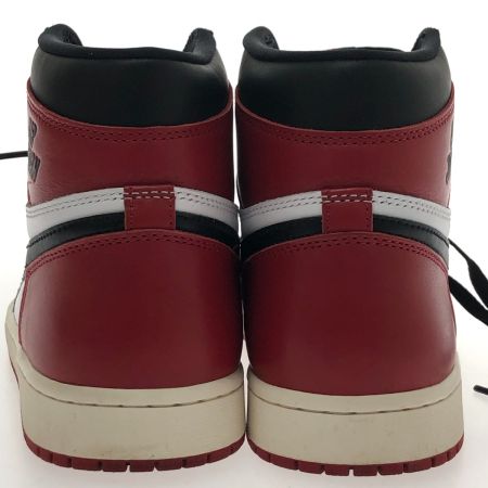  NIKE ナイキ スニーカー ハイカットスニーカー エア ジョーダン 1 HIGH OG Black Toe SIZE 27.5cm DZ5485-106 ブラック×レッド