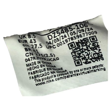  NIKE ナイキ スニーカー ハイカットスニーカー エア ジョーダン 1 HIGH OG Black Toe SIZE 27.5cm DZ5485-106 ブラック×レッド