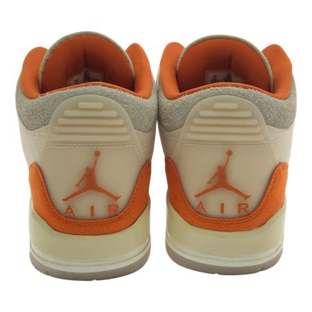  NIKE ナイキ スニーカー SIZE 28cm ウィメンズ エア ジョーダン 3 AIR JORDAN 3 RETRO T IH7694-200 ベージュ x オレンジ