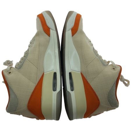  NIKE ナイキ スニーカー SIZE 28cm ウィメンズ エア ジョーダン 3 AIR JORDAN 3 RETRO T IH7694-200 ベージュ x オレンジ