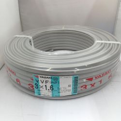 □□ YAZAKI VVFケーブル　電材　3芯 1.6mm×100m　 23.3製造 Sランク