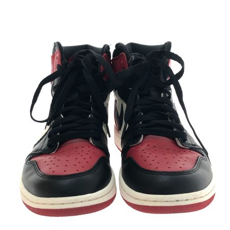  NIKE ナイキ スニーカー ハイカットスニーカー Air Jordan 1 Retro High OG SIZE 27cm 555088 610 ブラック×レッド