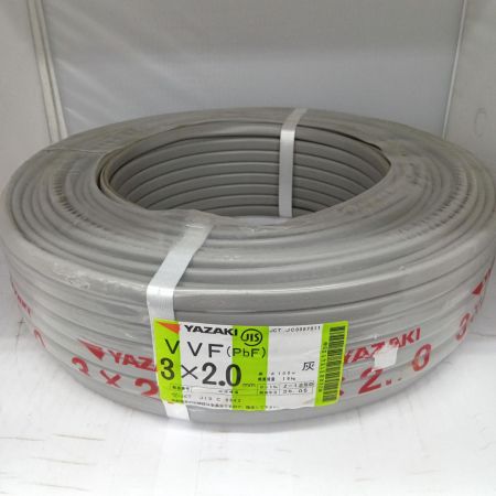  YAZAKI VVFケーブル 電材　3芯 2.0mm×100m 25.5製造
