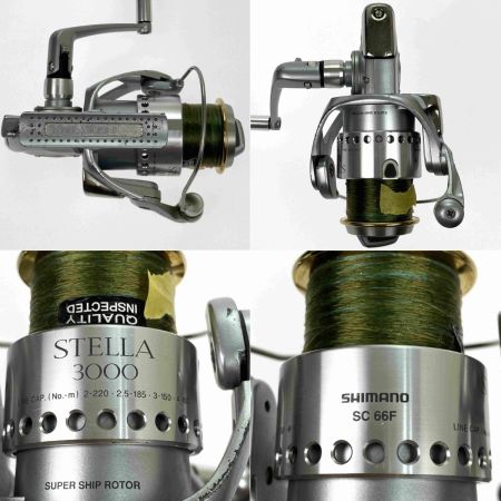  SHIMANO シマノ ステラ 3000 SC66F 左巻き 替スプール付き