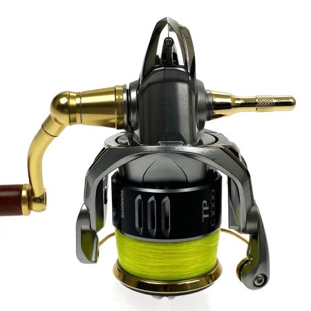  SHIMANO シマノ 15 ツインパワー C3000HG 03370 木製ハンドルノブ・リールスタンド付き
