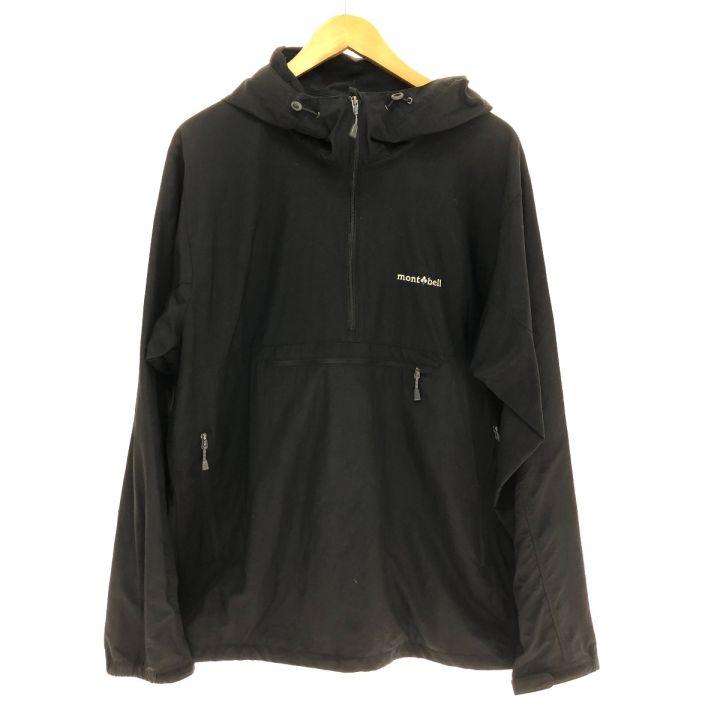 希少 mont-bell アノラックパーカー XL ブラック テック O.D mont・bell モンベル ジャケット O.D.アノラックパーカー SIZE XL