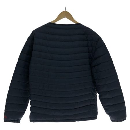  Fin-ch ジャケット ノーカラーラビダ ダウンジャケット 2XL ダウン90％ ネイビー