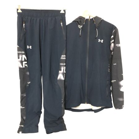  UNDER ARMOUR アンダーアーマー セットアップ トリコットウーブンジャケット SIZE M 上下セット 1328823/24 ネイビー