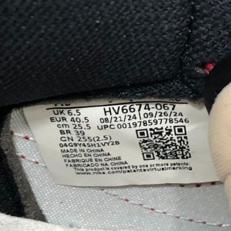  NIKE ナイキ ハイカットスニーカー AIR JORDAN 1 HIGH 85 BRED SIZE 25.5cm hv6674-067 レッド