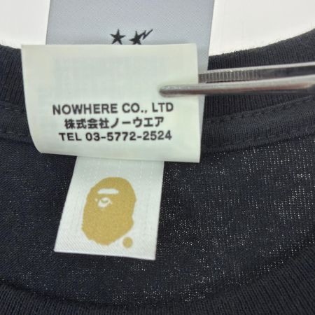  A BATHING APE×F.C.R.B Tシャツ SIZE M 古着 ブラック