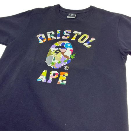  A BATHING APE×F.C.R.B Tシャツ SIZE M 古着 ブラック