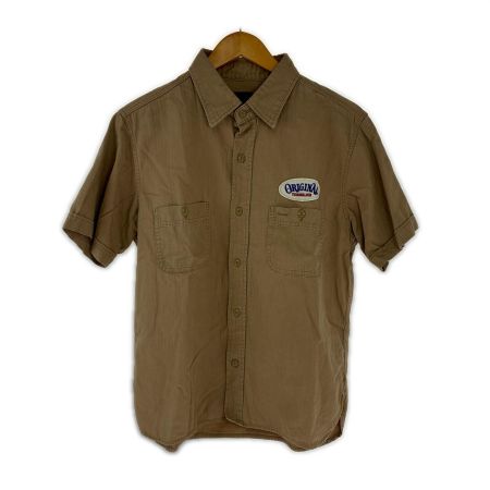  TENDERLOIN テンダーロイン シャツ 半袖ワークシャツ SIZE S 古着 ベージュ