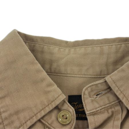  TENDERLOIN テンダーロイン シャツ 半袖ワークシャツ SIZE S 古着 ベージュ