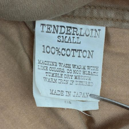  TENDERLOIN テンダーロイン シャツ 半袖ワークシャツ SIZE S 古着 ベージュ