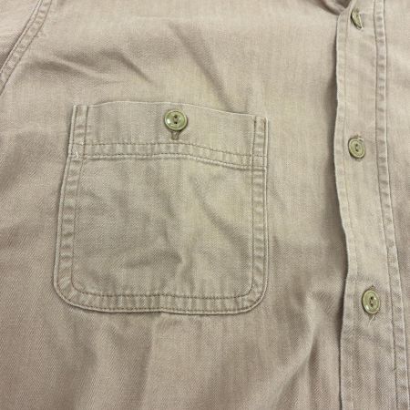  TENDERLOIN テンダーロイン シャツ 半袖ワークシャツ SIZE S 古着 ベージュ