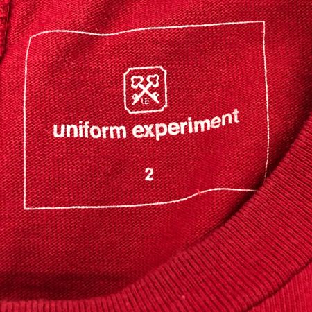  uniform experiment Tシャツ 古着 SIZE 2  UE-167016 レッド