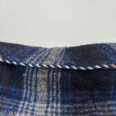 80s McGREGOR カーディガン ガウンカーディガン 古着 SIZE 不明 チェック イギリス製 ネイビー