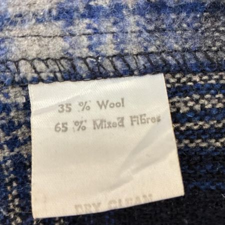 80s McGREGOR カーディガン ガウンカーディガン 古着 SIZE 不明 チェック イギリス製 ネイビー
