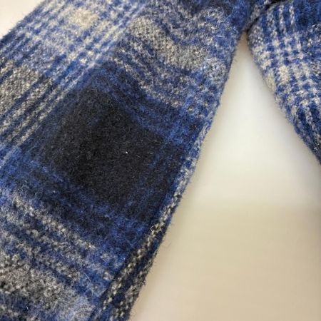 80s McGREGOR カーディガン ガウンカーディガン 古着 SIZE 不明 チェック イギリス製 ネイビー