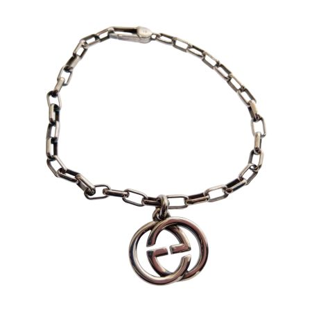  GUCCI グッチ ブレスレット　インターロッキング