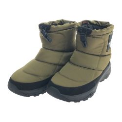 □□ THE NORTH FACE ザノースフェイス ブーツ トレッキングブーツ Nuptse Bootie WP Logo Short ヌプシ ブーティ ウォータープルーフ ロゴ ショート ユニセックス カーキ NF52076 Aランク