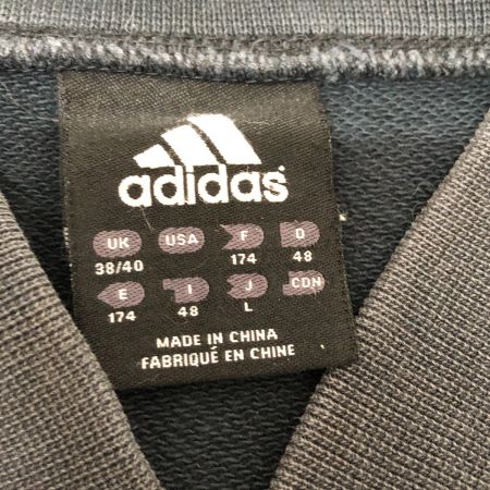  adidas アディダス ジャケット ヴィンテージスナップジャケット SIZE L RUNDMC 90's 古着 APU002 ダークグレー