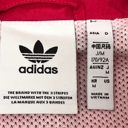  adidas アディダス ジャケット ナイロンジャケット トレフォイルロゴ SIZE M  GE6224 ショッキングピンク×ブルー×ホワイト