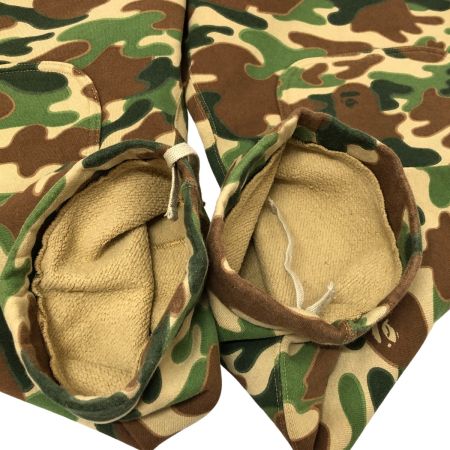  A BATHING APE アベイシングエイプ パンツ スウェットパンツ SIZE M カモフラージュ柄 グリーン
