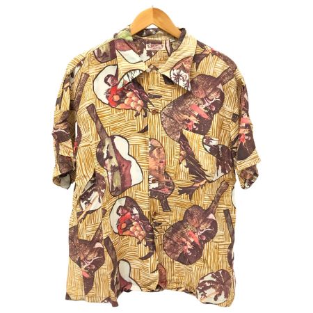 SUN SURF サンサーフ シャツ アロハシャツ SIZE L 古着 ベージュ