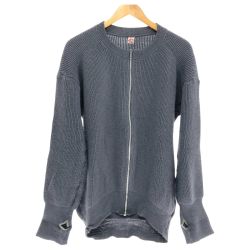 □□ 80s Forsvaret(デンマーク軍) ニット ドライバーズニット  SIZE 42 古着 グレー Cランク