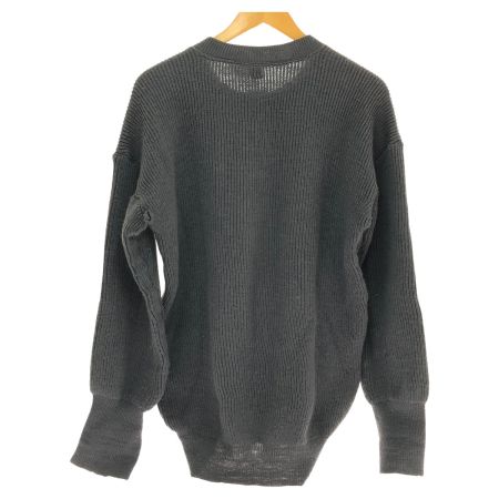  80s Forsvaret(デンマーク軍) ニット ドライバーズニット  SIZE 42 古着 グレー