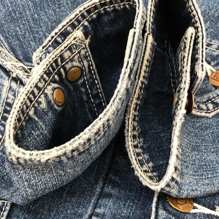  90s Lee ジャケット 91-J 38 古着 ダメージ有 復刻 デニムジャケット インディゴ