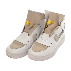 □□ NIKE ナイキ スニーカー ハイカットスニーカー ナイキ バンダライズド NIKE VANDALISED LX WHITE CHROME SIZE 24cmYELLOW  BQ3610-100 Cランク